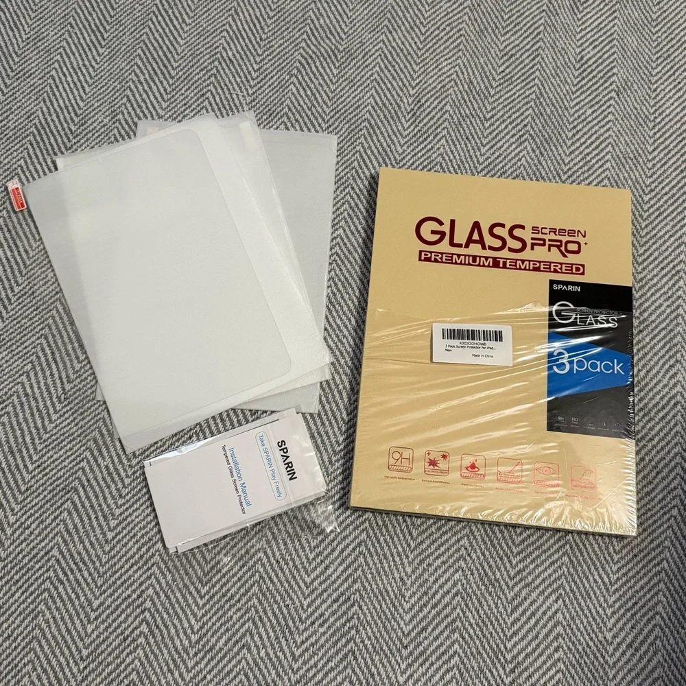 SPARIN 3 Pack Screen Protector for iPad Air 5th Gen/4th Gen 10.9 Inch See Pics